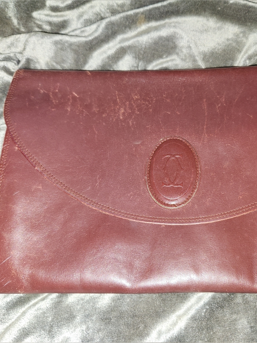 Authentic Les Must De Cartier Clutch Vintage